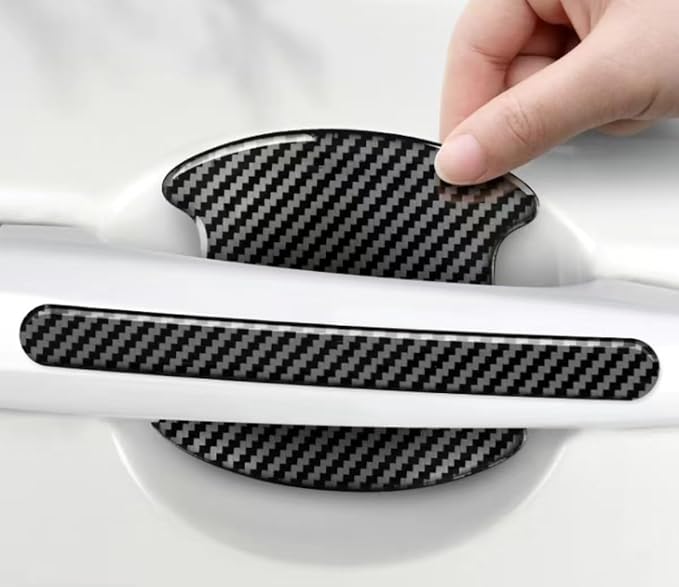 CarbonGuard – Carbon Fiber Car Handle Protectors (Set of 8)