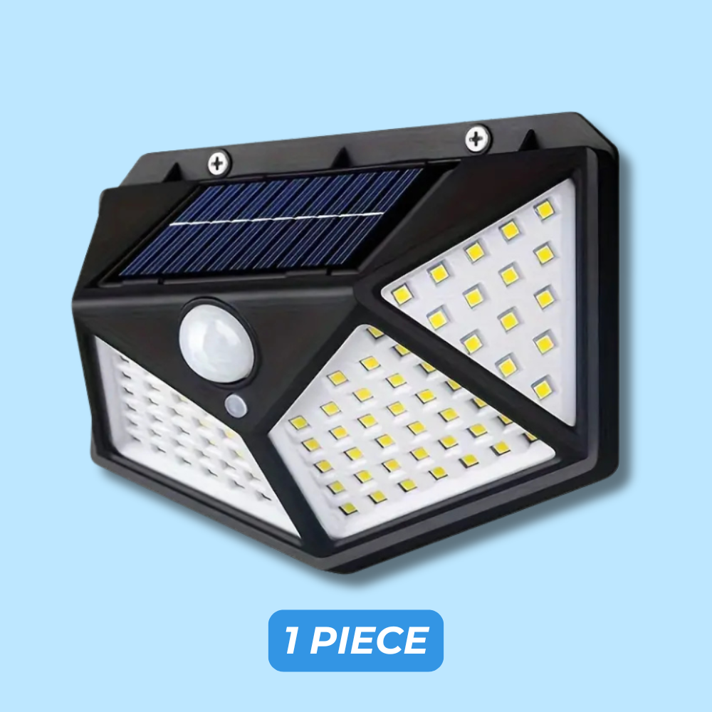 Solar wall lamp with motion detection