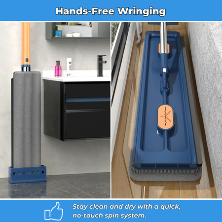 FlexiClean 360 – Rotating Mop with Hands-Free Spin Bucket
