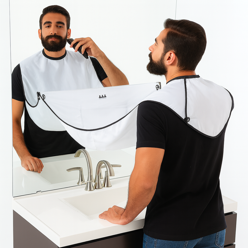 Beard shaving apron