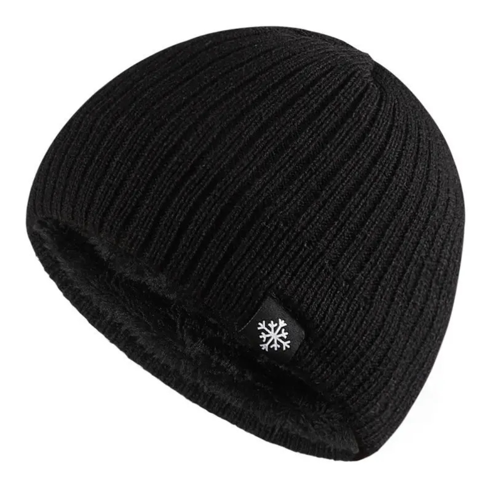 Knitted Beanie with Fleece Lining