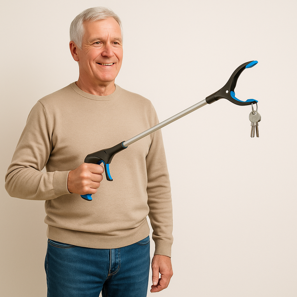 Foldable ergonomic grabber pick up tool 32’’ – prevents back pain, ideal for picking up items on the floor or high shelves at home