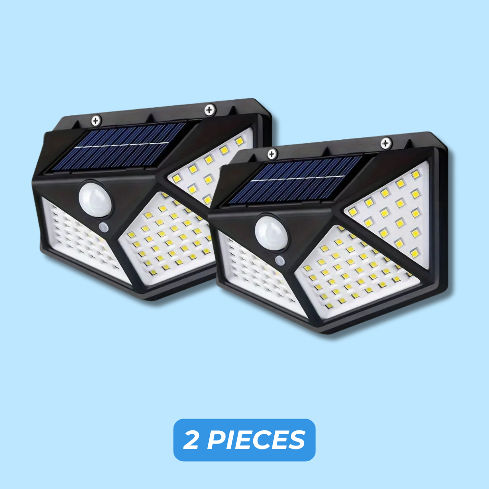 Solar wall lamp with motion detection