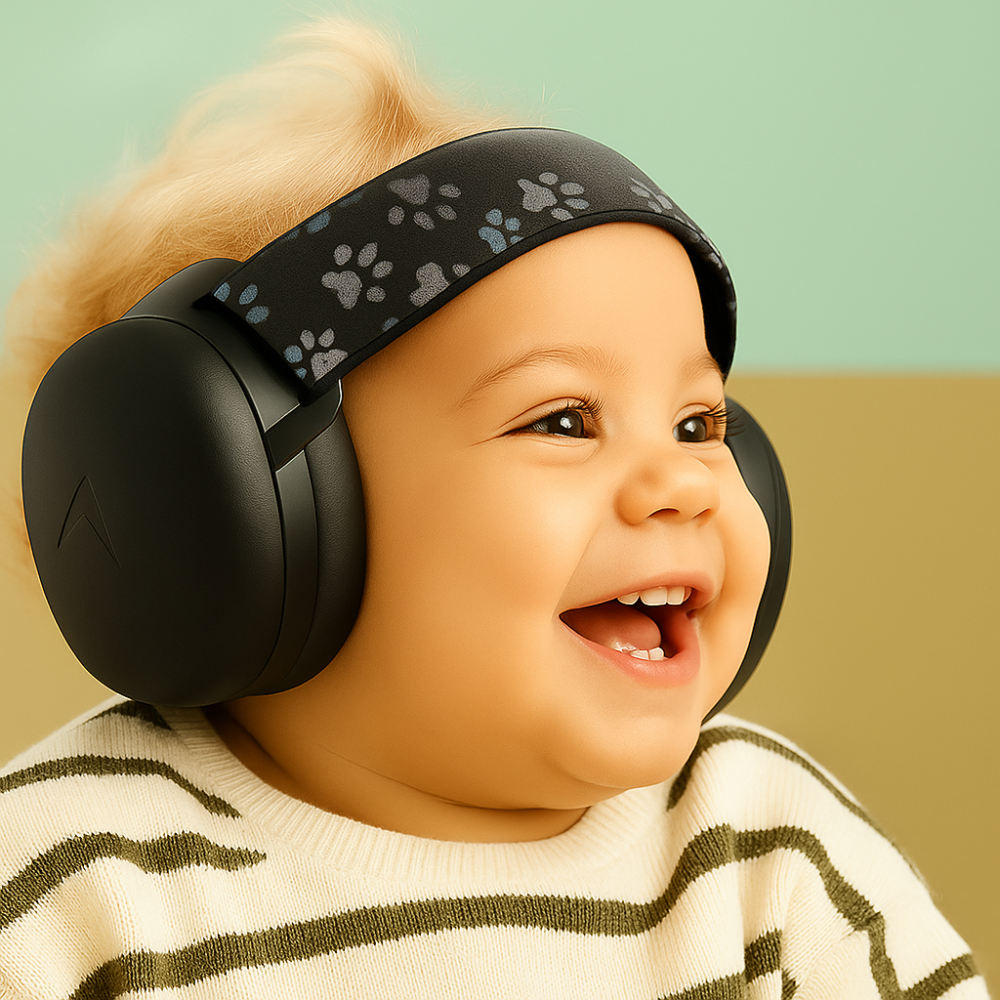 Baby Zen™ | Baby Noise Cancelling Headphones | Infant Hearing Protection | Elastic Headband | Sleep and Air Travel