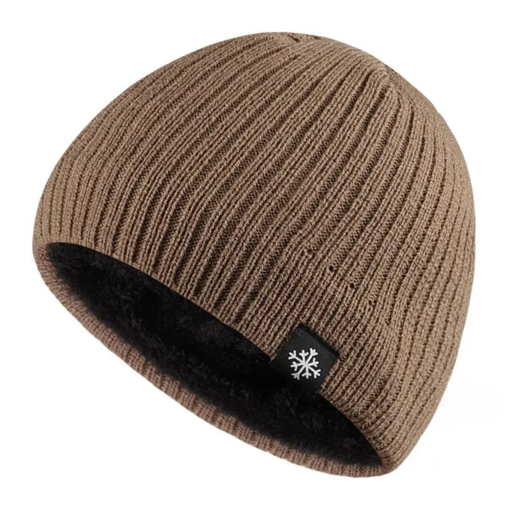 Knitted Beanie with Fleece Lining