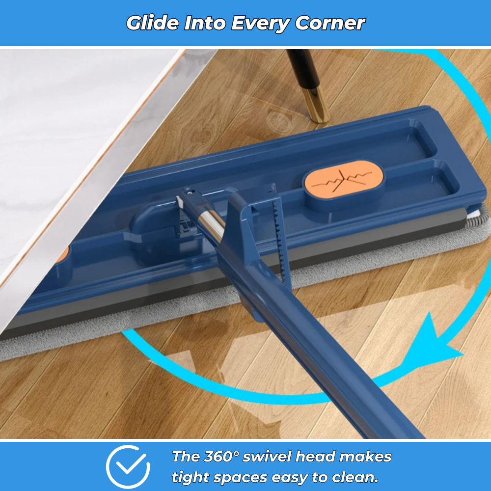 FlexiClean 360 – Rotating Mop with Hands-Free Spin Bucket