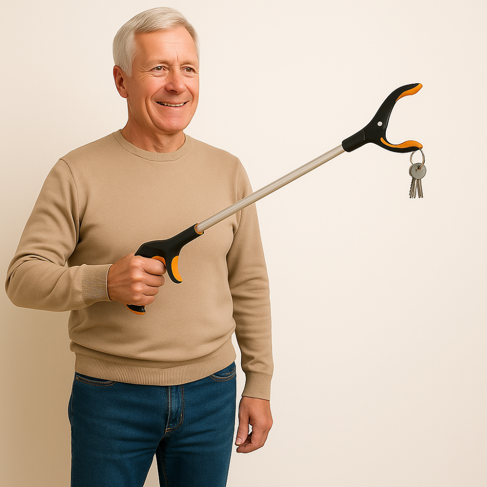 Foldable ergonomic grabber pick up tool 32’’ – prevents back pain, ideal for picking up items on the floor or high shelves at home