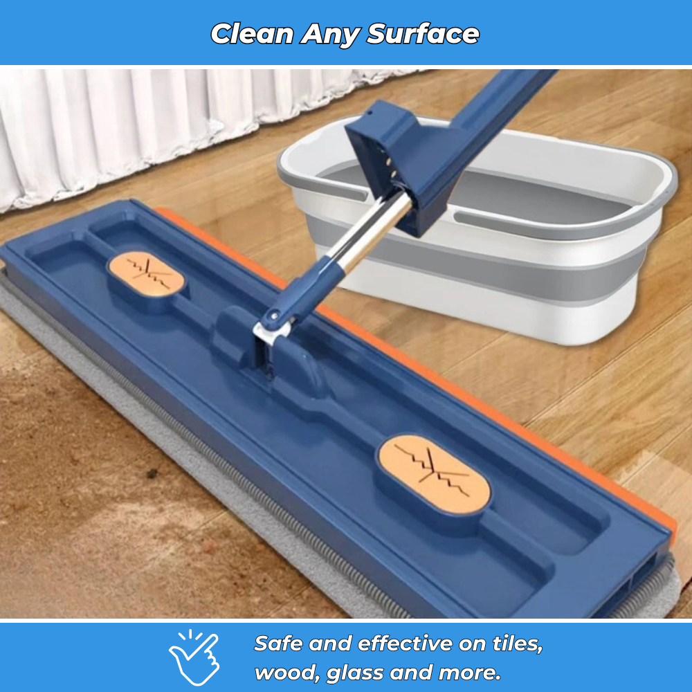 FlexiClean 360 – Rotating Mop with Hands-Free Spin Bucket