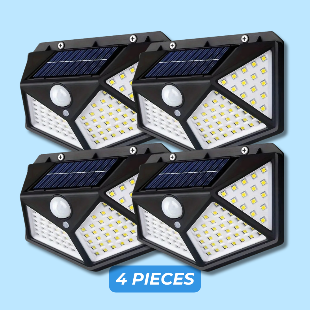 Solar wall lamp with motion detection