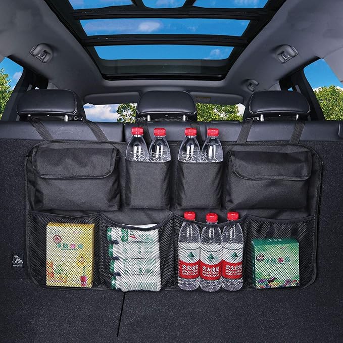 Back Seat Car Organizer with Spill-Resistant Design