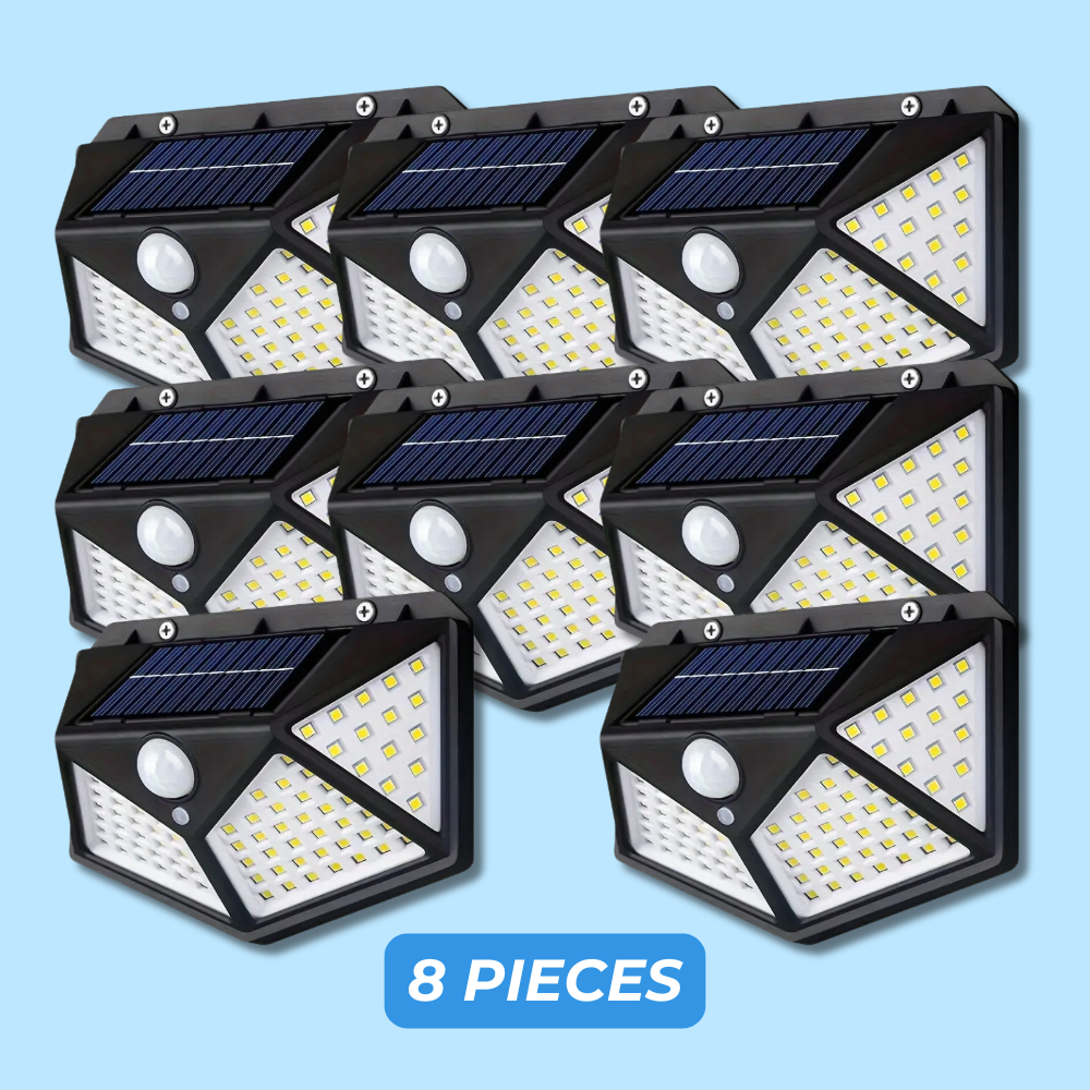 Solar wall lamp with motion detection