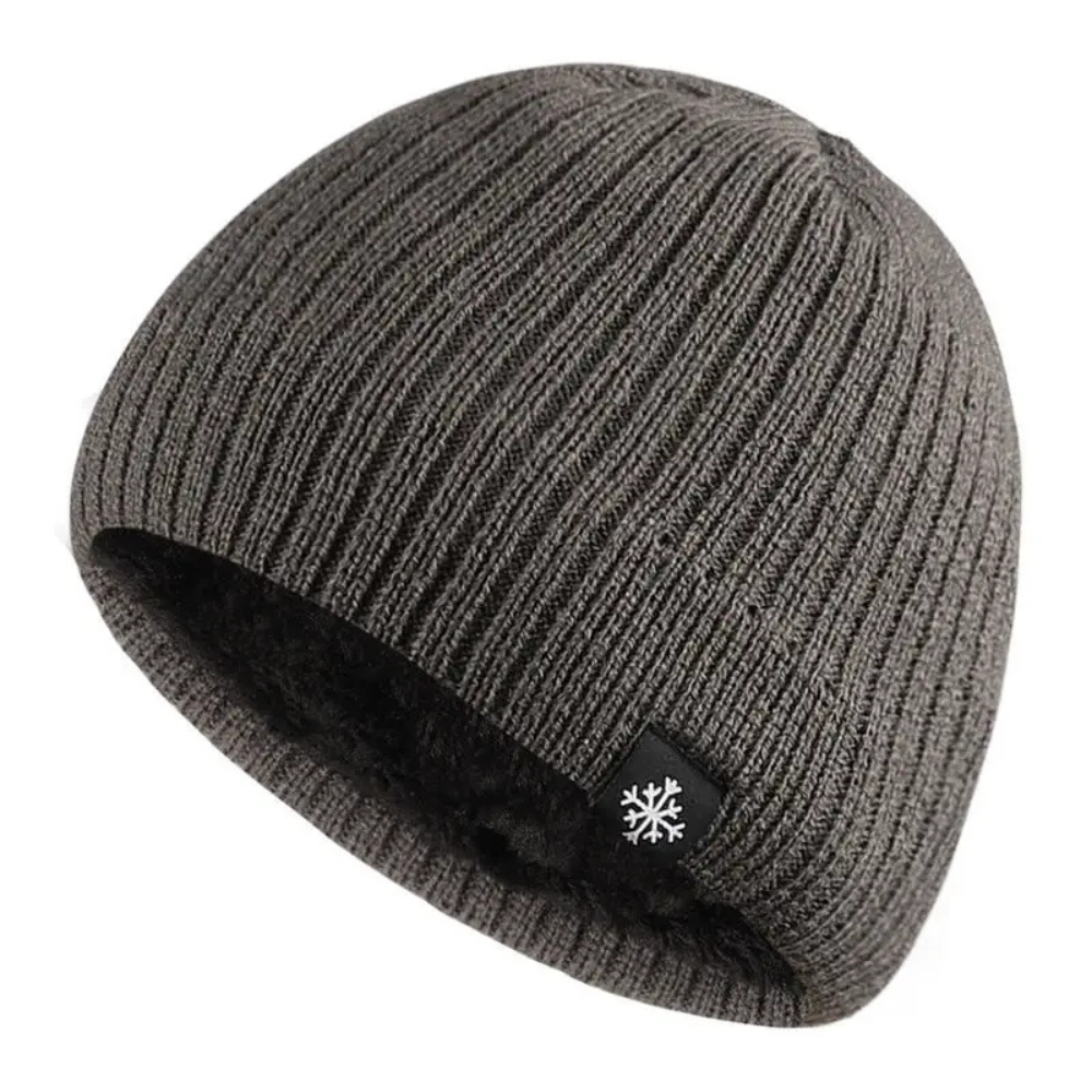 Knitted Beanie with Fleece Lining