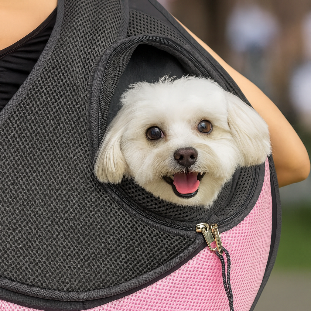 Shoulder bag for transporting small animals – Comfort and safety when out and about