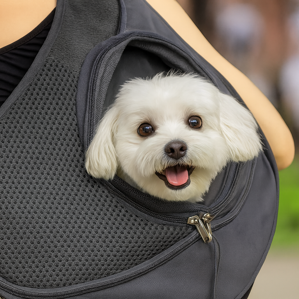 Shoulder bag for transporting small animals – Comfort and safety when out and about