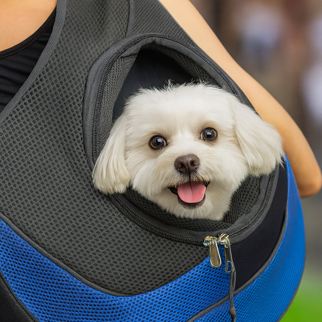 Shoulder bag for transporting small animals – Comfort and safety when out and about