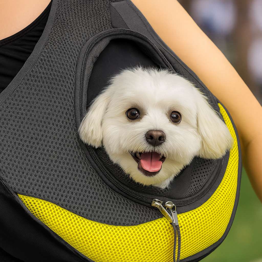 Shoulder bag for transporting small animals – Comfort and safety when out and about