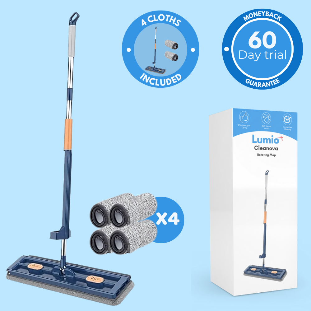 FlexiClean 360 – Rotating Mop with Hands-Free Spin Bucket