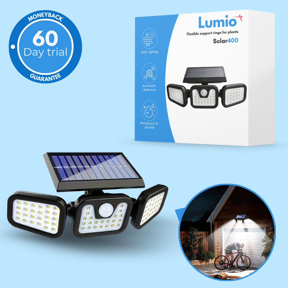 Solar 400 - Waterproof solar outdoor lighting with motion sensor