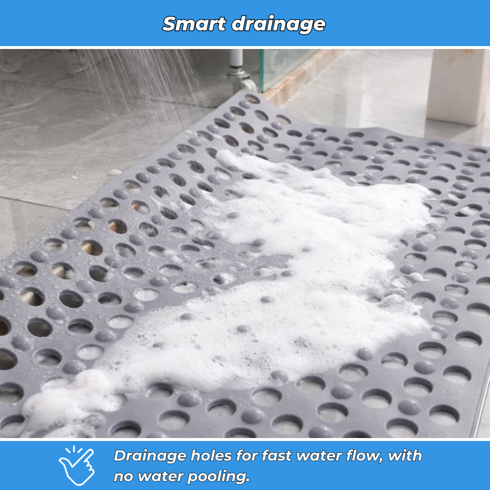 AquaGrip™ Non-Slip Shower Mat | Anti-Slip Bath Mat with Strong Grip for Bathroom Safety