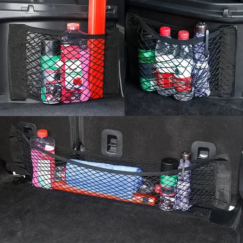 NetEase – Universal Car Mesh Net Organizer with Adhesive Backing