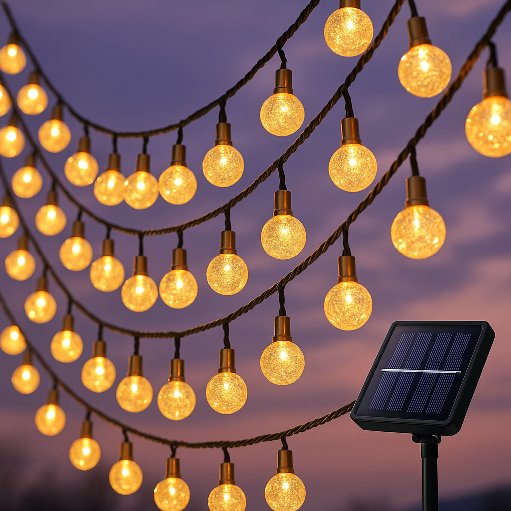 Solar garland - Illuminate your outdoor evenings