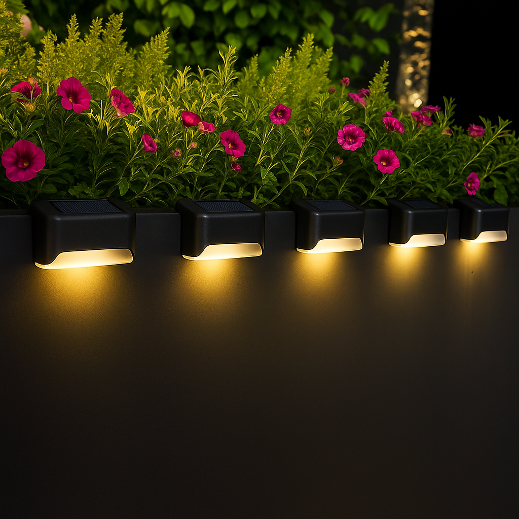 Solar LED Lamps – Automatic and Waterproof Outdoor Lighting (8PCS)